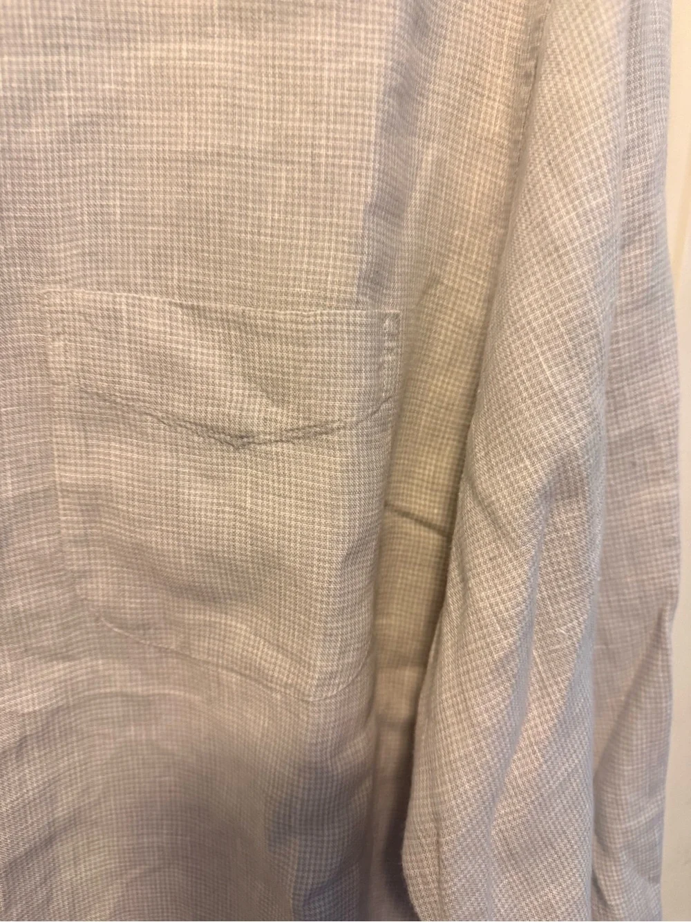 Light Blue Long-Sleeve Men's Button-Up Shirt